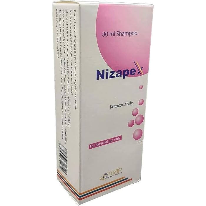 Nizapex Ketoconazole Scalp Care Shampoo, 80 ml - Image 1